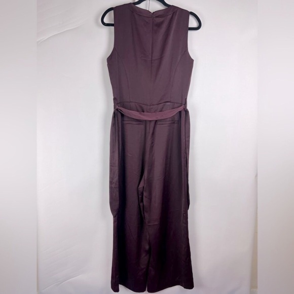 Nwot - Amaryllis, Women’s Sleeveless Wide Legged Romper. Color: Maroon. Size: 4. - Picture 3 of 14